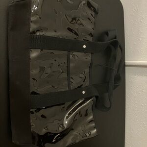 Coach Black Glossy Tote Bag